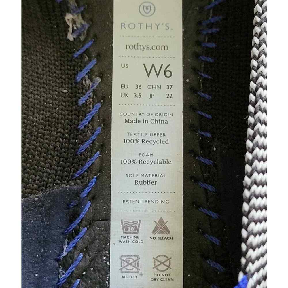 Rothys Black White Python Pointed Flat Ballet Sho… - image 5